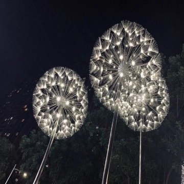 Landscape Light Fiber Optic Dandelion Lamp For Decoration Lighting Supplier